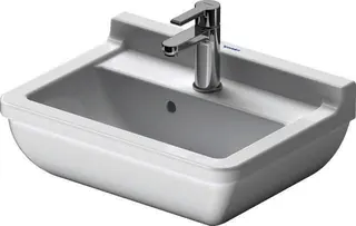 Duravit Waschtisch Starck 3 500 mm mit ÜL, mit HLB, 1 HL, weiß