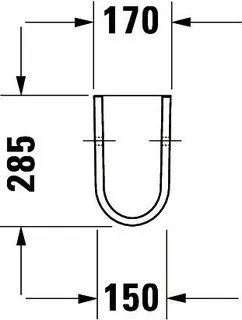Duravit Halbsäule Starck 3 f.030065/60/55 u.030480/70/10 weiß – Bild 2