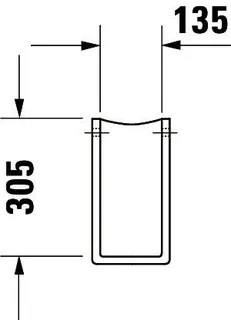 Duravit Halbsäule Starck 3 f.030065/60/55 u.030480/70/10 weiß – Bild 3