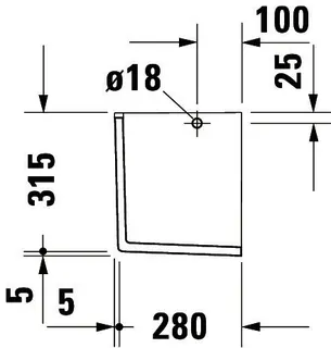 Duravit Halbsäule Starck 3 f.030065/60/55 u.030480/70/10 weiß – Bild 4