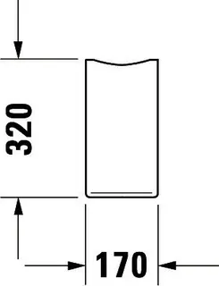 Duravit Halbsäule Starck 3 f.030065/60/55 u.030480/70/10 weiß – Bild 5