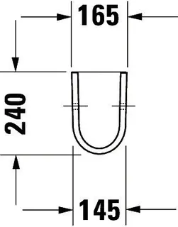 Duravit Halbsäule Starck 3 f.030050,075045,030160,030155, weiß – Bild 2