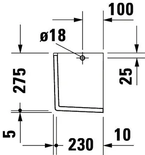 Duravit Halbsäule Starck 3 f.030050,075045,030160,030155, weiß – Bild 4