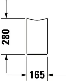 Duravit Halbsäule Starck 3 f.030050,075045,030160,030155, weiß – Bild 5