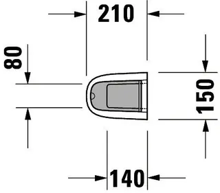 Duravit Standsäule Starck 3 f.030065/60/55 u.030480/70/10 weiß – Bild 2