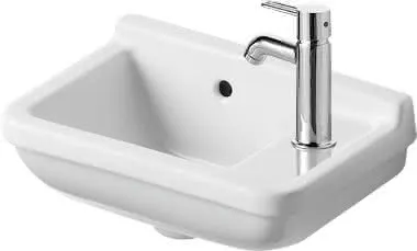 Duravit Handwaschbecken Starck 3 400 mm mit ÜL, mit HLB, HL rechts, weiß