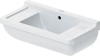 Duravit Handwaschbecken Starck 3 500 mm m.ÜL, m.HLB, HL-Vst. li./re., weiß – Bild 2