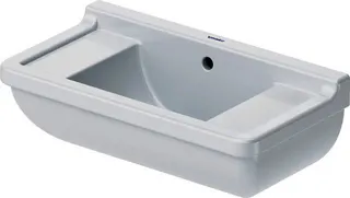 Duravit Handwaschbecken Starck 3 500 mm m.ÜL, m.HLB, HL-Vst. li./re., weiß WG – Bild 2