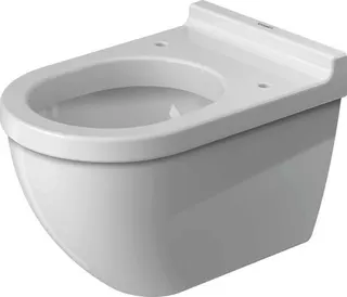 Duravit Wand-WC Starck 3 540 mm Tiefspüler, Durafix, weiß – Bild 3