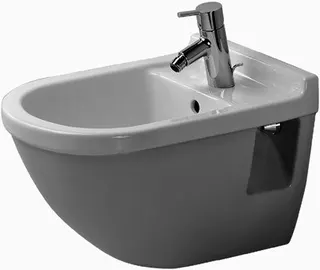 DU Wand-Bidet Starck 3 540 mm mit ÜL, mit HLB, 1 HL, weiß WonderGliss