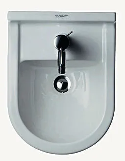 Duravit Stand-Bidet Starck 3 560 mm mit ÜL, mit HLB, 1 HL, weiß