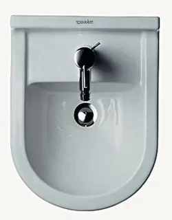 DU Wand-Bidet Starck 3 540 mm m.ÜL, m.HLB, 1 HL, Durafix, weiß