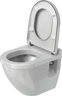 Duravit Wand-WC Starck 3 Compact 485 mm Tiefspüler, weiß – Bild 2