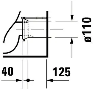Duravit Stand-WC Starck 3 560 mm Tiefspüler, Abgang waagrecht, weiß – Bild 2