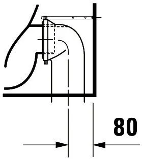 Duravit Stand-WC Starck 3 560 mm Tiefspüler, Abgang waagrecht, weiß – Bild 4