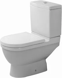 Duravit Stand-WC Kombi Starck 3 655 mm Tiefspüler, f.SPK, Abg.senkr., weiß