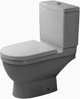 Duravit Stand-WC Kombi Starck 3 655 mm Tiefspüler, f.SPK, Abg.waagr., weiß WG