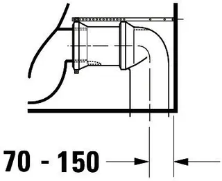 Duravit Stand-WC Big Toilet Starck 3 740 mm Tiefspüler, f.SPK, Abg.Vario, weiß – Bild 3