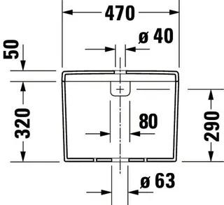 Duravit Spülkasten Starck 3, mit DF-IG chrom Anschl. unten links, f.210409, weiß – Bild 2