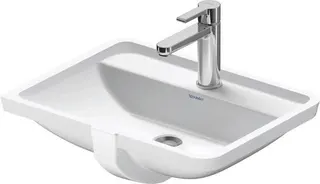 Duravit Einbauwaschtisch Starck 3 490 mm EB v.unten, m.ÜL, m.HLB, 1 HL, weiß