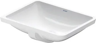 Duravit Einbauwaschtisch Starck 3 490 mm EB v.unten, mit ÜL, ohne HLB, weiß