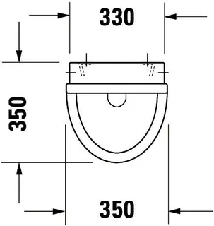 Duravit Urinal Starck 3, Zulauf von hinten absaugend, o.Deckel, o.Fliege, weiß WG – Bild 2
