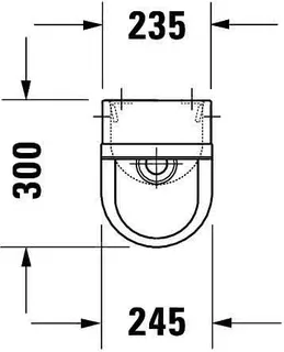 Duravit Urinal Starck 3, Zulauf von hinten rimless, ohne Fliege, weiß – Bild 2