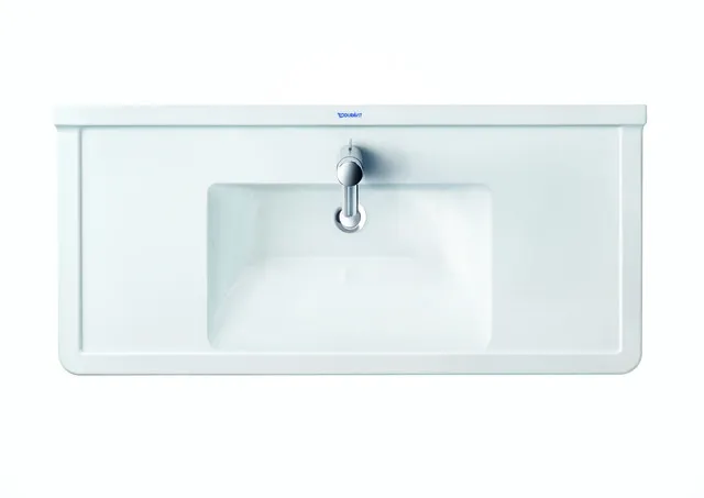 Duravit Möbelwaschtisch Starck 3 1050 mm mit ÜL, mit HLB, 1 HL, weiß