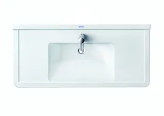 Duravit Möbelwaschtisch Starck 3 1050 mm mit ÜL, mit HLB, 1 HL, weiß