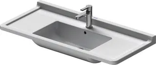 Duravit Möbelwaschtisch Starck 3 1050 mm mit ÜL, mit HLB, 1 HL, weiß – Bild 2