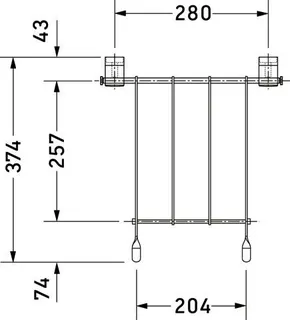 Duravit Starck 3 Klapprost f. Ausgussb.031348 Chrom – Bild 5