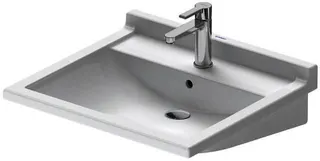 Duravit Waschtisch Starck 3 Vital 600 mm mit ÜL, mit HLB, 1 HL, weiß