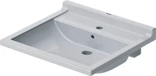 Duravit Waschtisch Starck 3 Vital 600 mm mit ÜL, mit HLB, 1 HL, weiß – Bild 2
