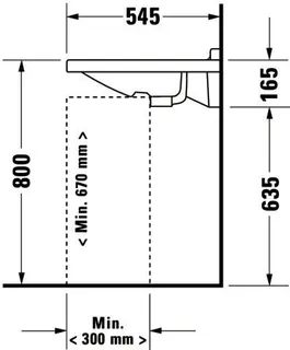 Duravit Waschtisch Starck 3 Vital 600 mm mit ÜL, mit HLB, 1 HL, weiß – Bild 4