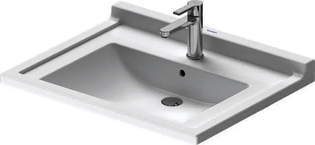 Duravit Waschtisch Starck 3 Vital 700 mm mit ÜL, mit HLB, 1 HL, weiß