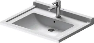 Duravit Waschtisch Starck 3 Vital 700 mm mit ÜL, mit HLB, 1 HL, weiß
