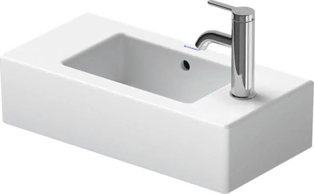 Duravit Handwaschbecken Vero 500 mm mit ÜL, mit HLB, HL links, weiß