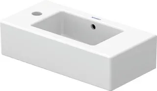 Duravit Handwaschbecken Vero 500 mm mit ÜL, mit HLB, HL links, weiß – Bild 2