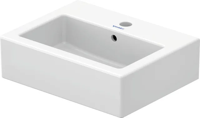 Duravit Handwaschbecken Vero 450 mm mit ÜL, mit HLB, 1 HL, weiß WonderGliss