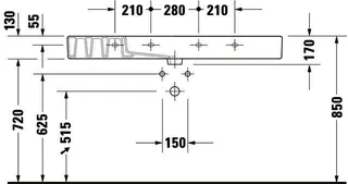 Duravit Möbelwaschtisch Vero 1250 mm mit ÜL, mit HLB, 1 HL, weiß – Bild 4