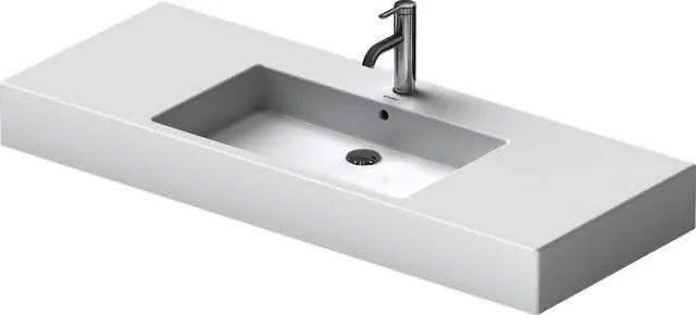 Duravit Möbelwaschtisch Vero 1250 mm mit ÜL, mit HLB, 1 HL, weiß WonderGliss