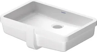 Duravit Einbauwaschtisch Vero 485 mm EB v.unten, m.ÜL, o.HLB, weiß – Bild 2