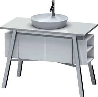 Duravit Aufsatzbecken Cape Cod 480 mm mit Armatureninsel, ohne ÜL, weiß – Bild 4