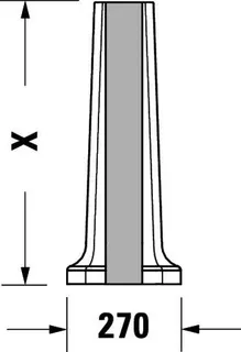 Duravit Standsäule 1930 für 043860, weiß – Bild 4