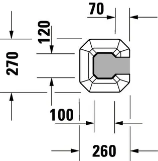 Duravit Standsäule 1930 für 043860, weiß – Bild 5