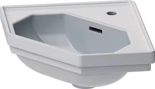 Duravit Eck-Handwaschbecken 1930 595 mm mit ÜL, mit HLB, 1 HL, weiß – Bild 2