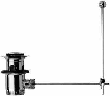 Duravit Kniehebelventil Betätigung senkrecht, Chrom