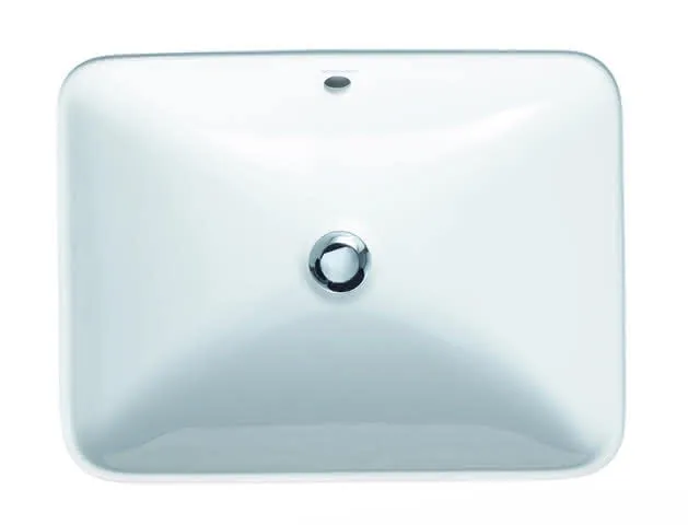 Duravit ASB Design Classics Bacino 550 mm rechteckig, mit ÜL, ohne HLB, weiß