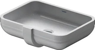 Duravit Einbauwaschtisch Happy D.2 480 mm EB v.unten, mit ÜL, ohne HLB, weiß – Bild 2