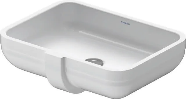 Duravit Einbauwaschtisch Happy D.2 480 mm EB v.unten, mit ÜL, ohne HLB, weiß WG